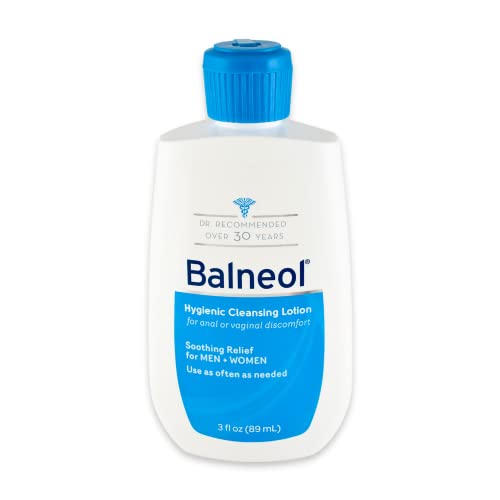 Balneol Hygienic Cleansing Lotion for Women & Men - Soothing Relief for Sensitive Areas, Pain & Itch Relief, USA-Made 3oz | Gentle Intimate Care for Daily Comfort & Hygiene