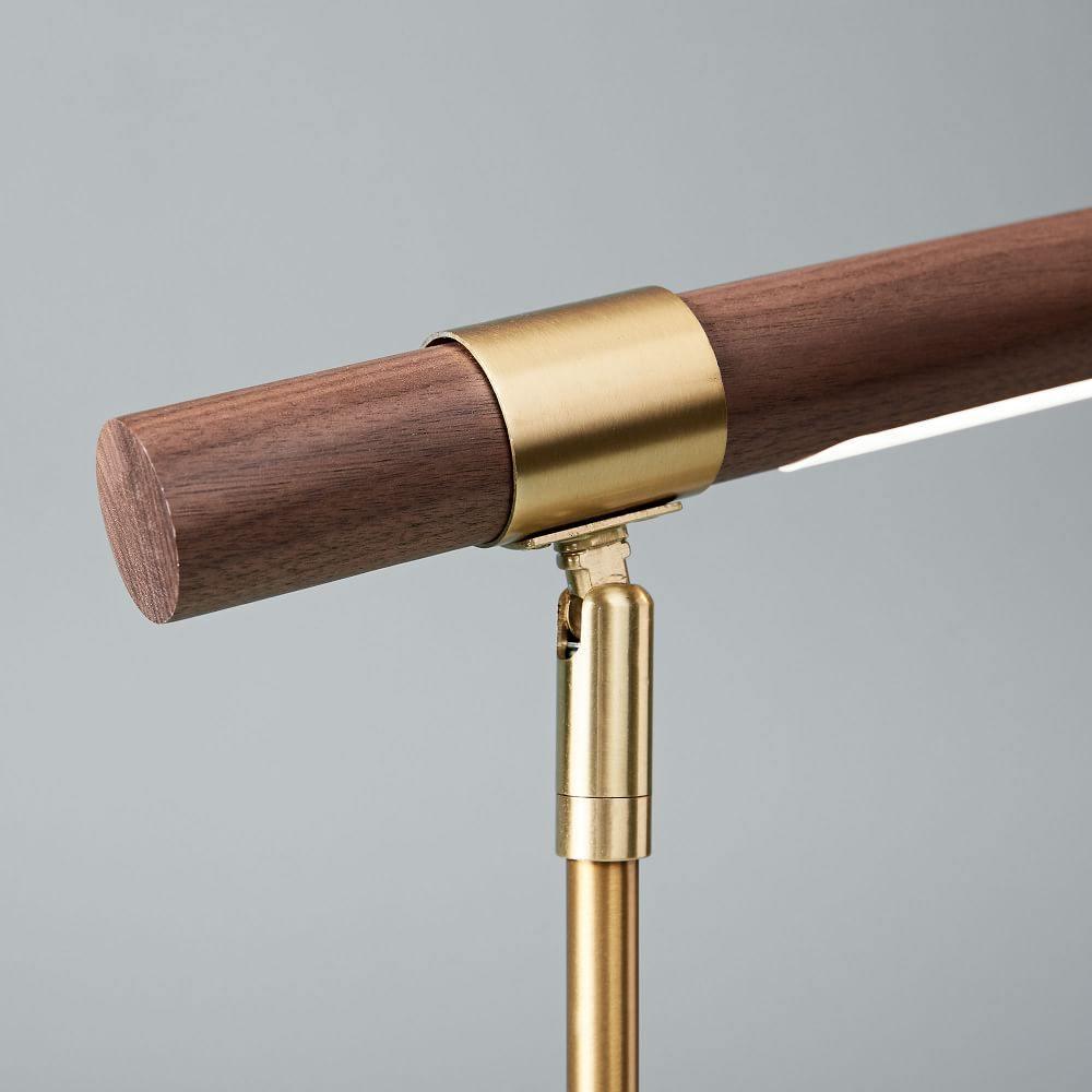 Modern Linear Table Lamp - Sleek LED Desk Light for Home Office, Reading & Study - Adjustable Brightness & Warm White Light