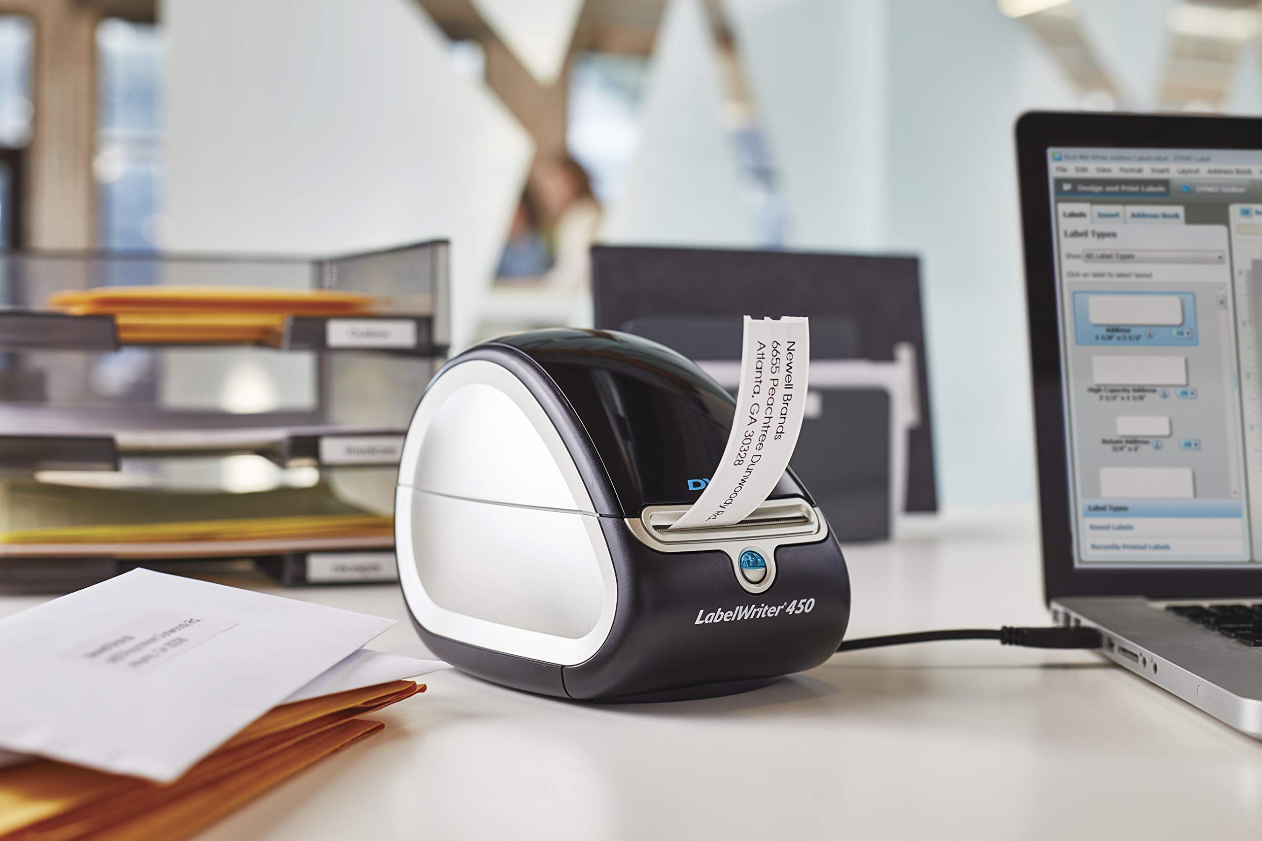 DYMO LabelWriter 450 Thermal Label Printer (1752264) - Refurbished Shipping Label Maker for eBay, Amazon, Etsy & Small Business Packaging