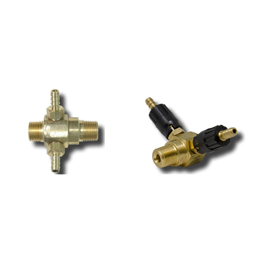 General Pump High Draw Dual Barb Chemical Injector 4500psi - Heavy Duty Pressure Washer Accessory for Cleaning, Pest Control & Agricultural Applications