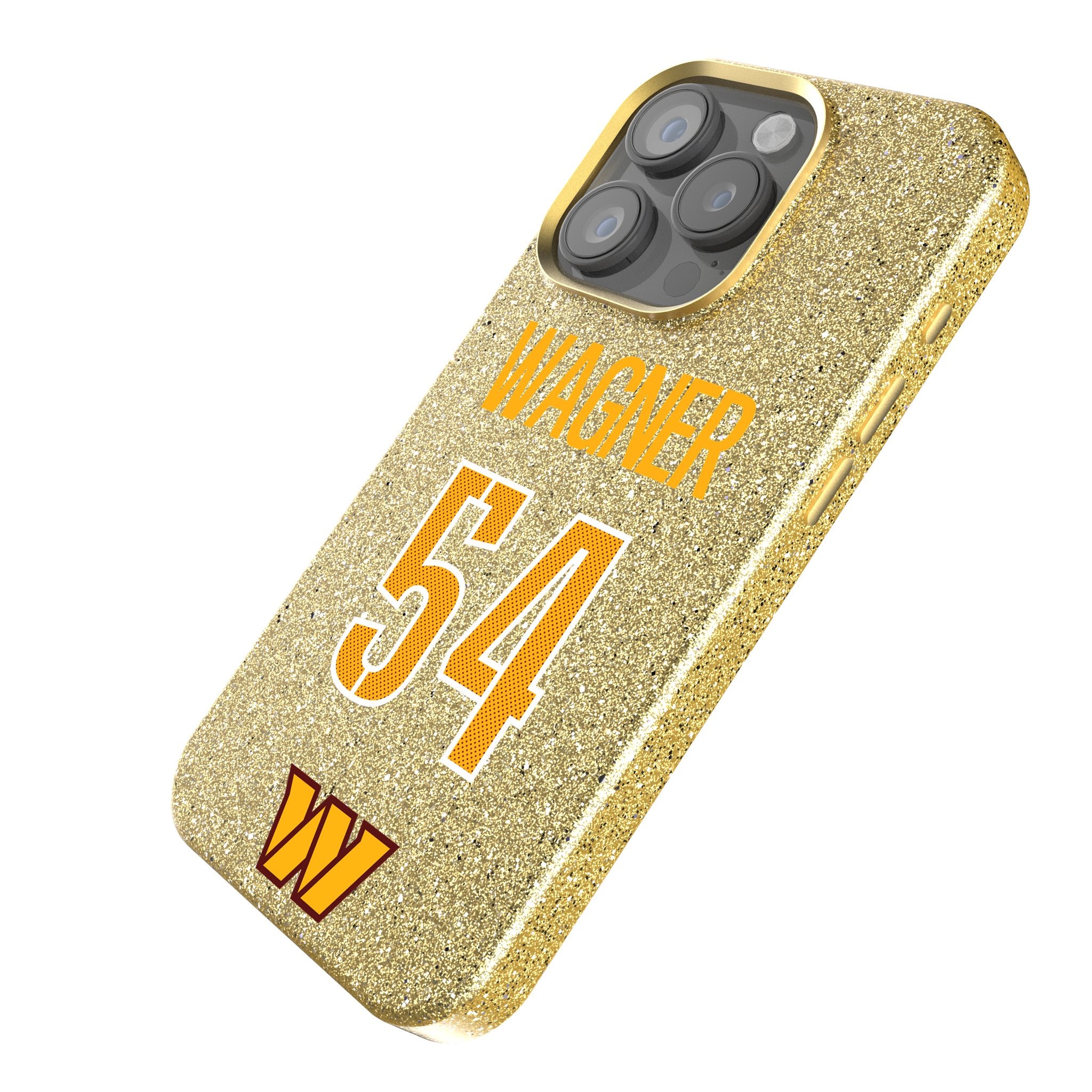 Bobby Wagner Washington Commanders 54 Rhinestone Bling Phone Case for iPhone & Samsung - Perfect for NFL Games & Fan Gifts