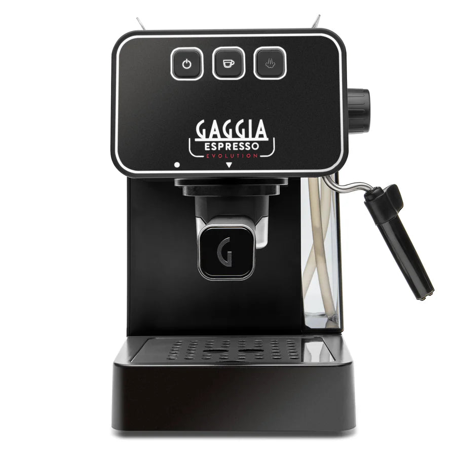 Gaggia Evolution Espresso Machine - Professional Italian Coffee Maker for Home Baristas | Perfect for Espresso, Cappuccino & Latte | Black