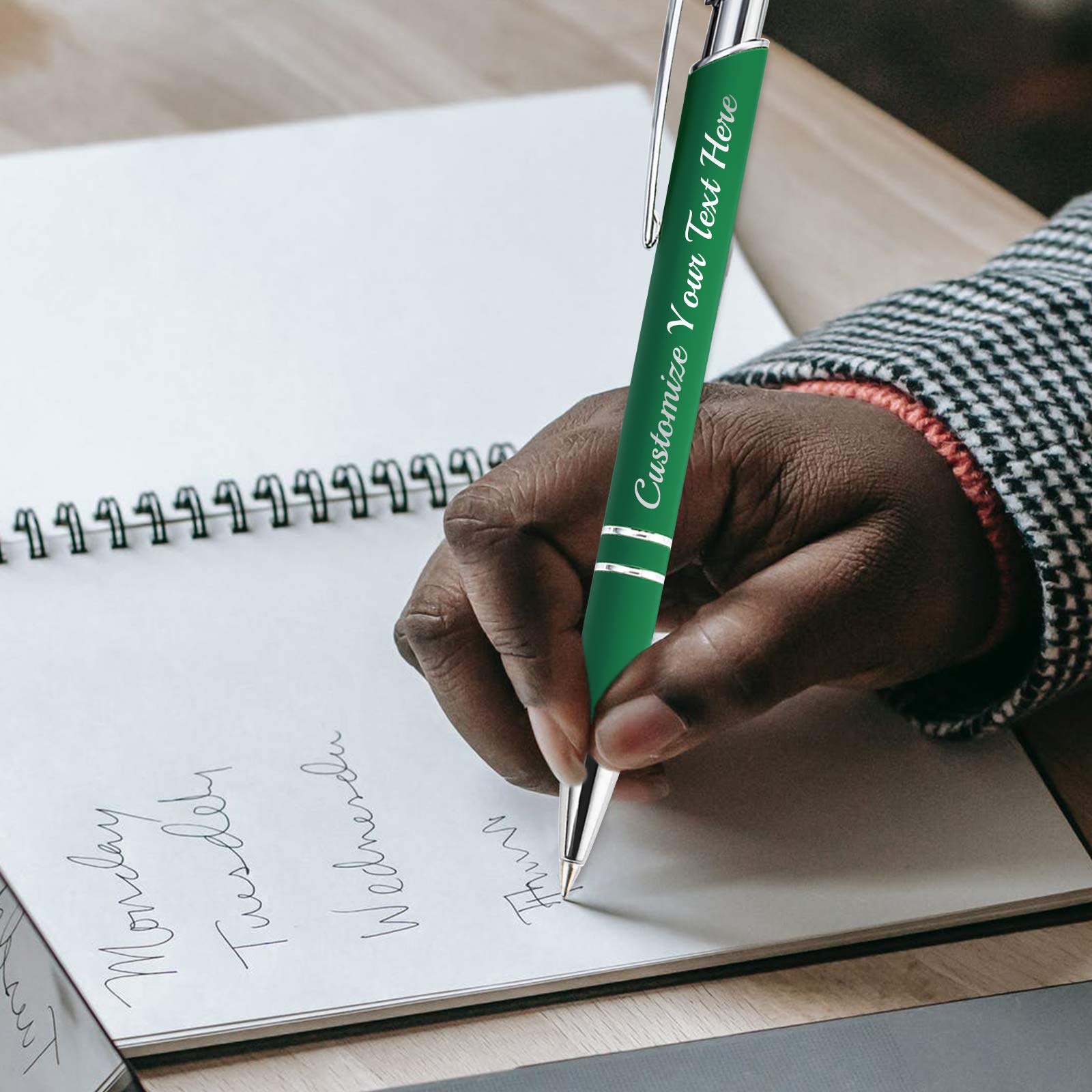 Custom Engraved Ballpoint Pens Bulk 300 Pack - Personalized Name/Message Stylus Tip Pens for Office, School & Gifts (Medium Point, Black Ink) - Perfect for Birthdays, Graduations & Corporate Events