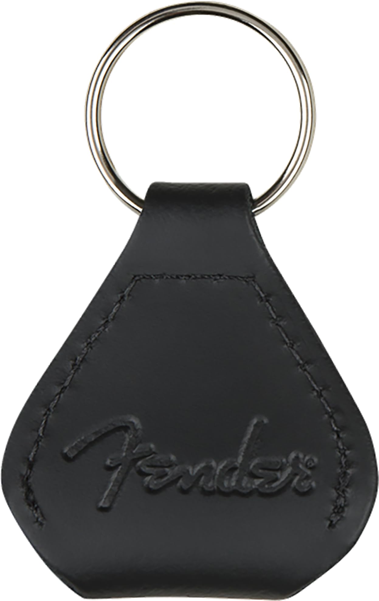 Fender Leather Guitar Pick Holder Keychain with 5 Assorted Picks - Perfect for Guitarists, Musicians & Music Lovers - Great for Gigs, Practice & On-the-Go Play