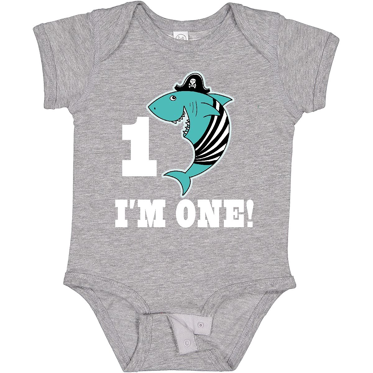 1st Birthday Shark Party Bodysuit - Cute Pirate Baby Onesie for Boys & Girls | Perfect for 1 Year Old Birthday Photos, Themed Parties & Fun Outfits