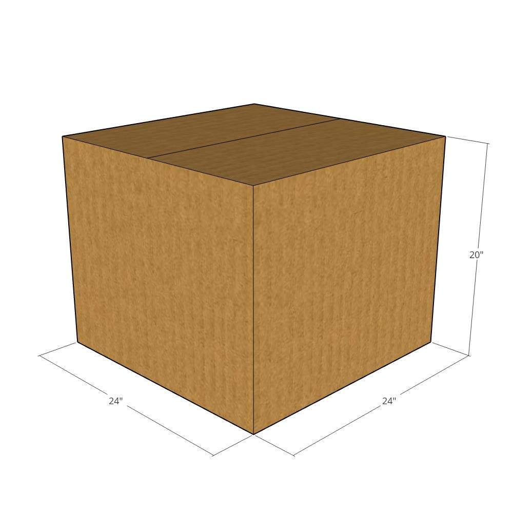 75 - 24x24x20 Inches (LxWxH) - 32 ECT Heavy Duty Corrugated Shipping Boxes - Perfect for Moving, Storage & Ecommerce Packaging