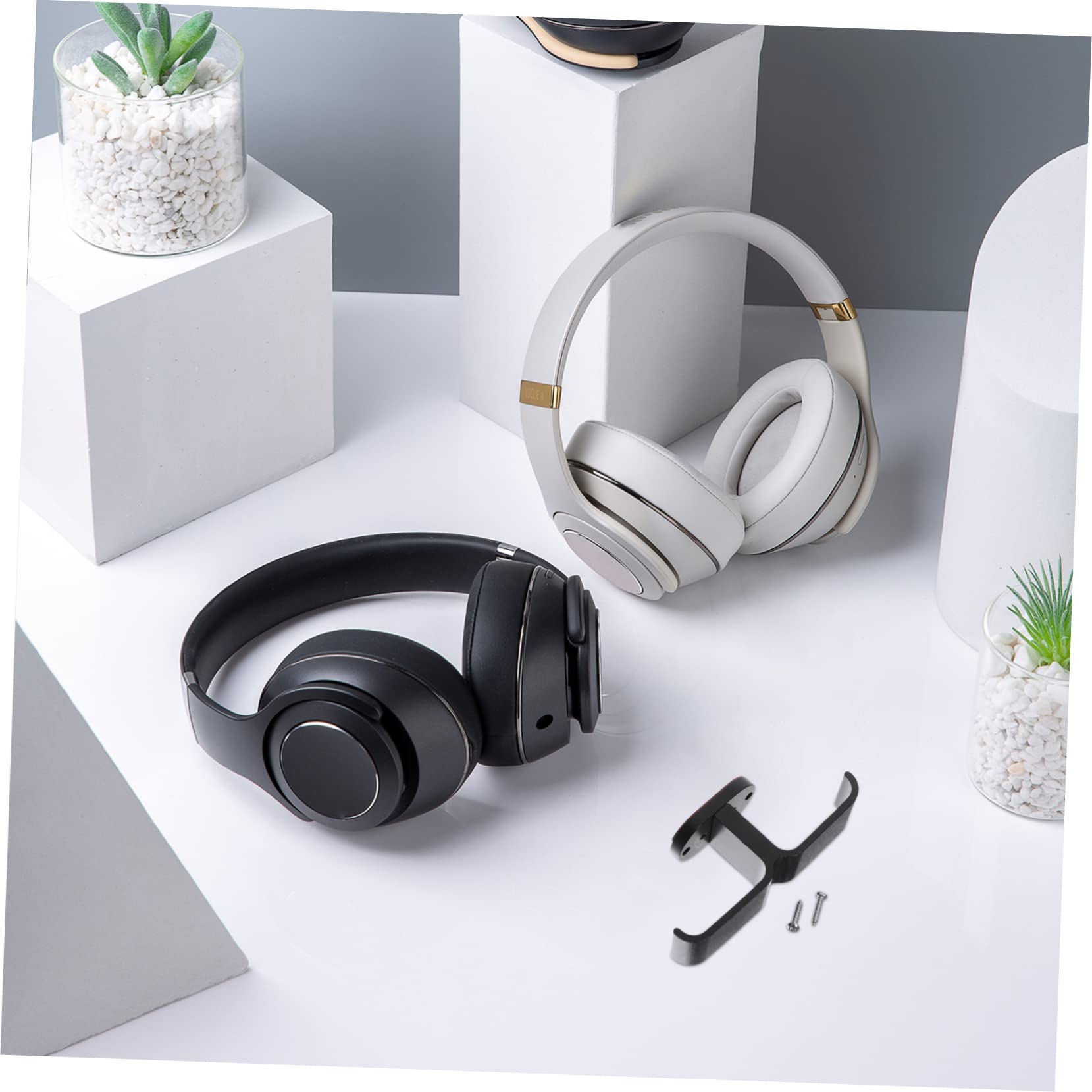 OSALADI 4-Pack Headset Hanger - Adjustable Headphone Stand Hook, Gaming Accessories for Desk Organization - Perfect for Gamers, Office & Home Use