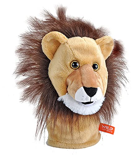 Wild Republic 12-inch Lion Plush Puppet Toy - Eco-Friendly Stuffed Animal with Recycled Filling, Perfect Gift for Kids | Great for Storytelling, Imaginative Play & Preschool Learning Activities