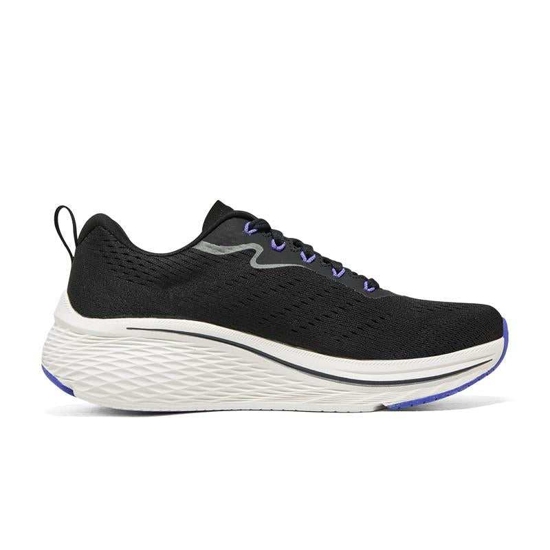 MAX CUSHIONING ELITE 2.0 Running Shoes for Men - Black/Purple (129601/BKPR) - Lightweight Athletic Sneakers for Jogging, Gym Workouts & Daily Wear