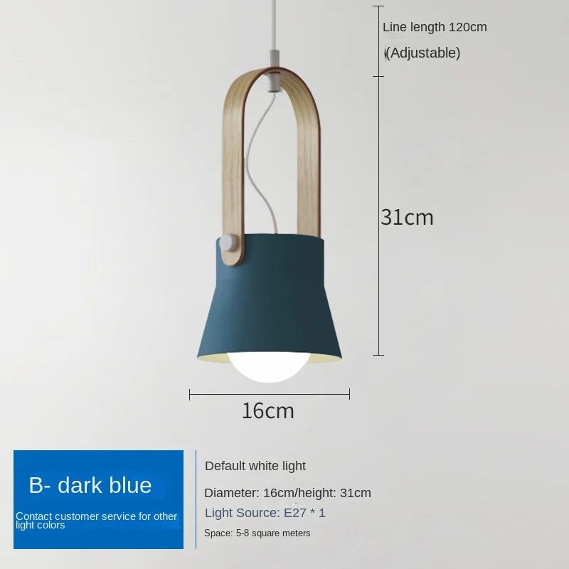 Macaron Loft LED Iron Pendant Light - Modern Industrial Hanging Fixture for Kitchen Island, Dining Room & Bedroom Lighting