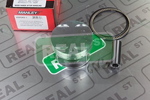 Manley 625GR3-1 Platinum Series High Performance Piston with Ring Kit - Compatible with Ford, Chevy, Dodge Engines - Perfect for Racing, Engine Rebuilds & Performance Upgrades