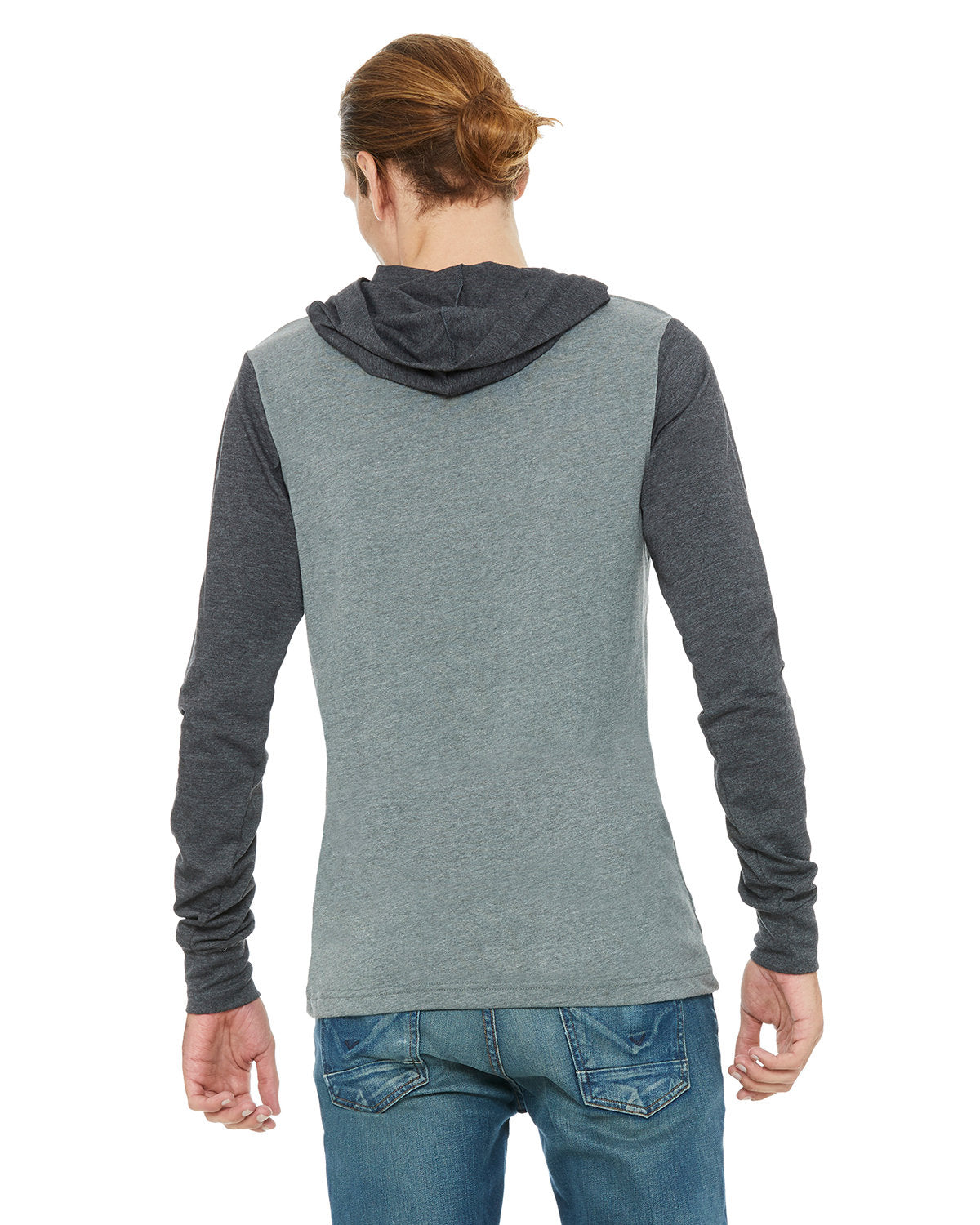 Bella + Canvas 3512 Unisex Jersey Long Sleeve Hoodie - Soft Cotton Pullover Sweatshirt for Men & Women | Perfect for Casual Wear, Gym, and Outdoor Activities