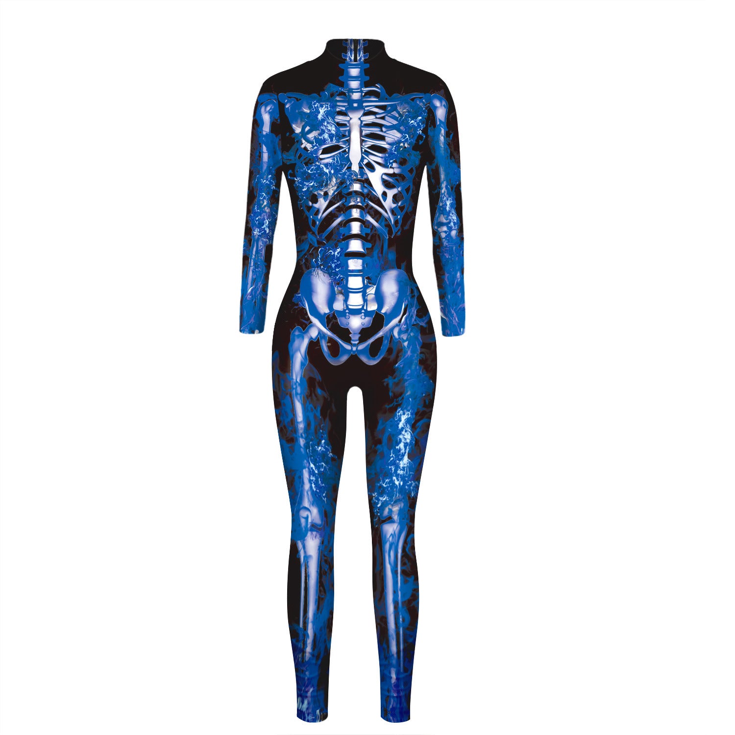Spooky Halloween Skull Jumpsuit for Adults - Scary Costume for Halloween Parties & Cosplay Events