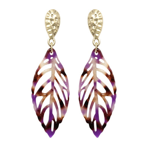 Vibrant Leaf-Shaped Earrings for Women - Fashionable Handmade Dangle Drop Earrings for Daily Wear & Special Occasions