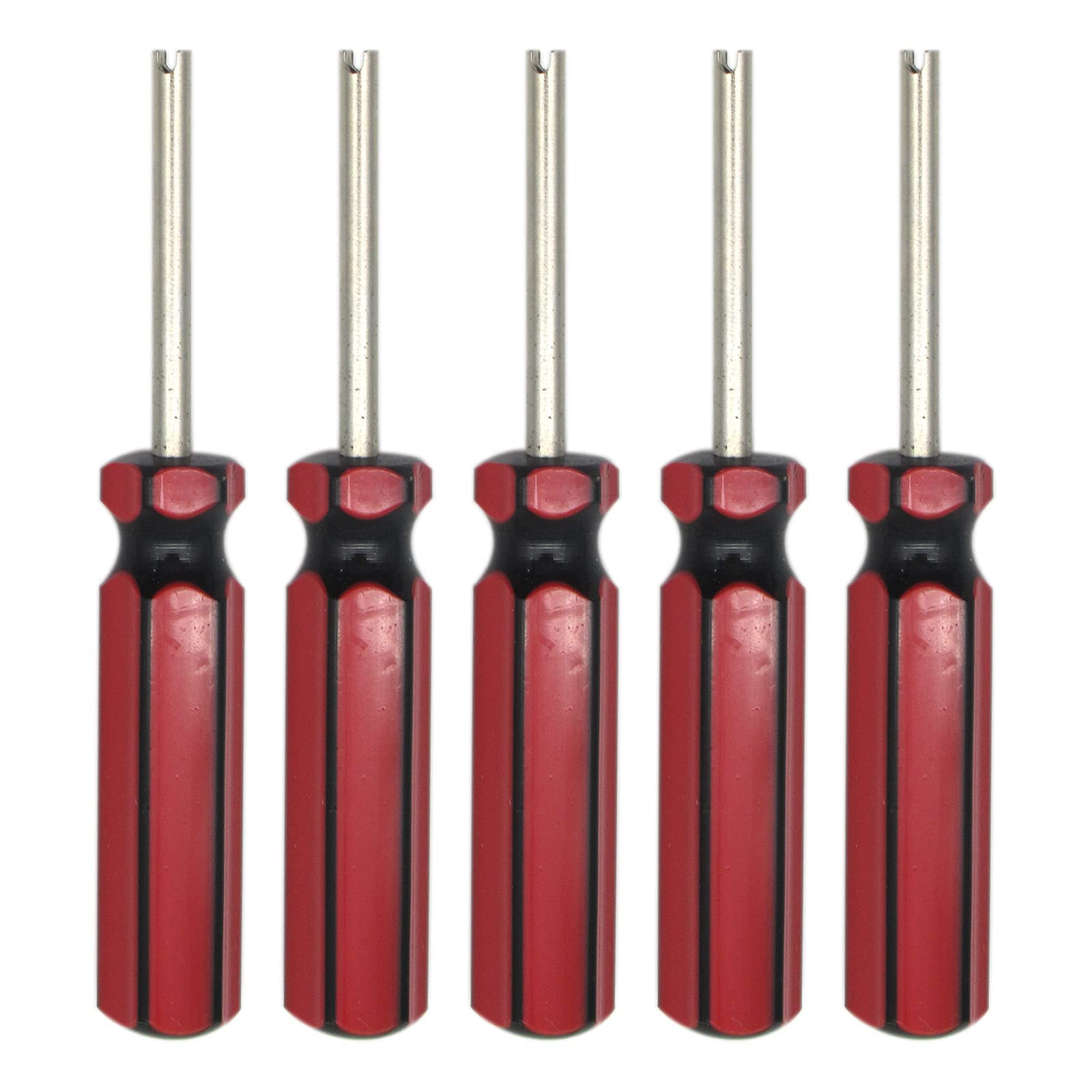 5-Piece Car Motorcycle Truck Bike Screwdriver Valve Stem Core Remover Tool Kit - Tire Repair & Installation for Vehicles, Bikes, ATVs (Perfect for Roadside Emergencies & DIY Auto Maintenance)