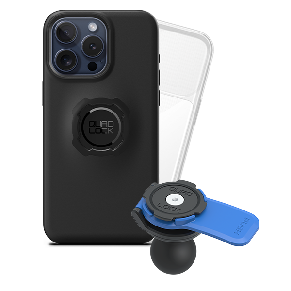 1 Ball Motorcycle Phone Mount Kit - Universal Adjustable Handlebar Holder for iPhone & Smartphones - Perfect for GPS Navigation & Hands-Free Riding