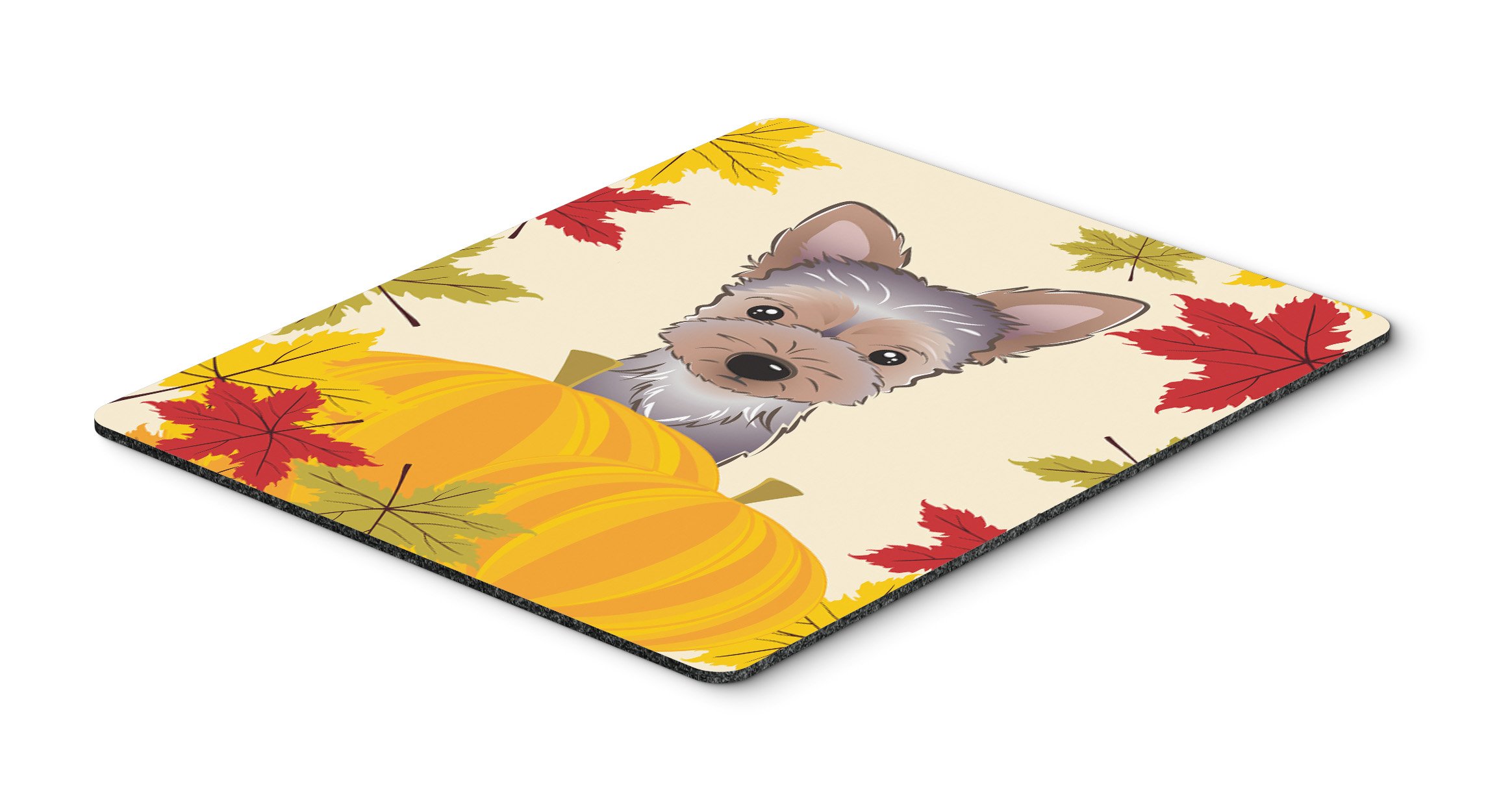 Yorkie Puppy Thanksgiving Mouse Pad - Large Washable Non-Slip Desk Mat for Home Office, Gaming & Computers | Cute Dog-Themed Hot Pad & Trivet for Kitchen Decor | Perfect Gift for Pet Lovers & Thanksgiving Decorations