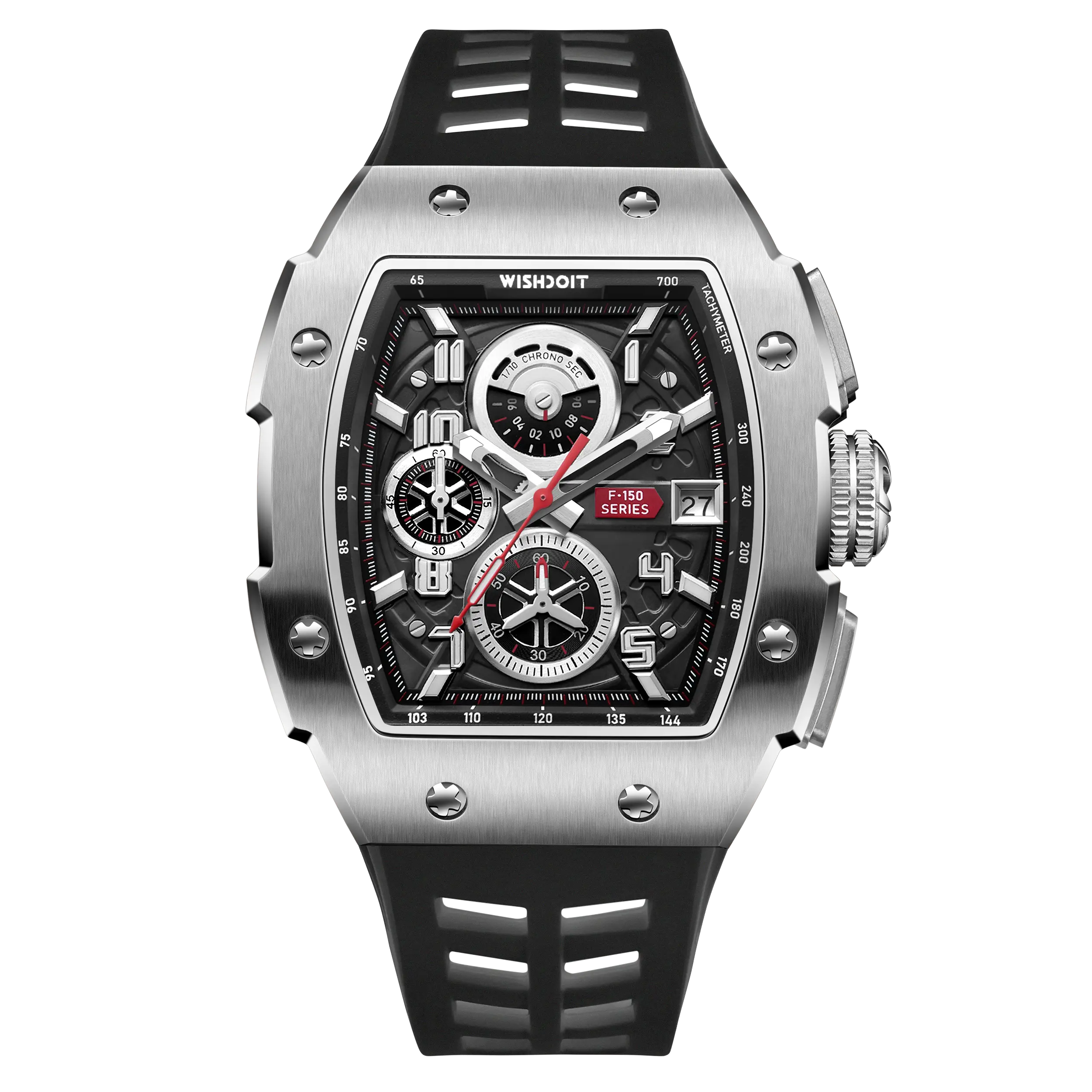 RACING F-150 Chronograph Watch for Men - 1/10 Second Precision Stopwatch, Waterproof Sports Watch - Perfect for Racing, Outdoor Adventures & Daily Wear