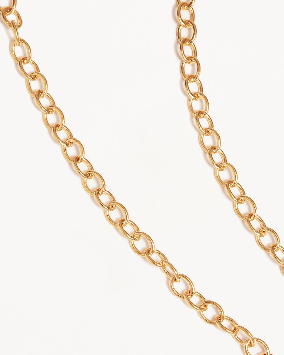 18K Gold Vermeil 17 Bold Round Link Chain Necklace for Women - Elegant Layered Jewelry for Everyday Wear, Parties & Special Occasions