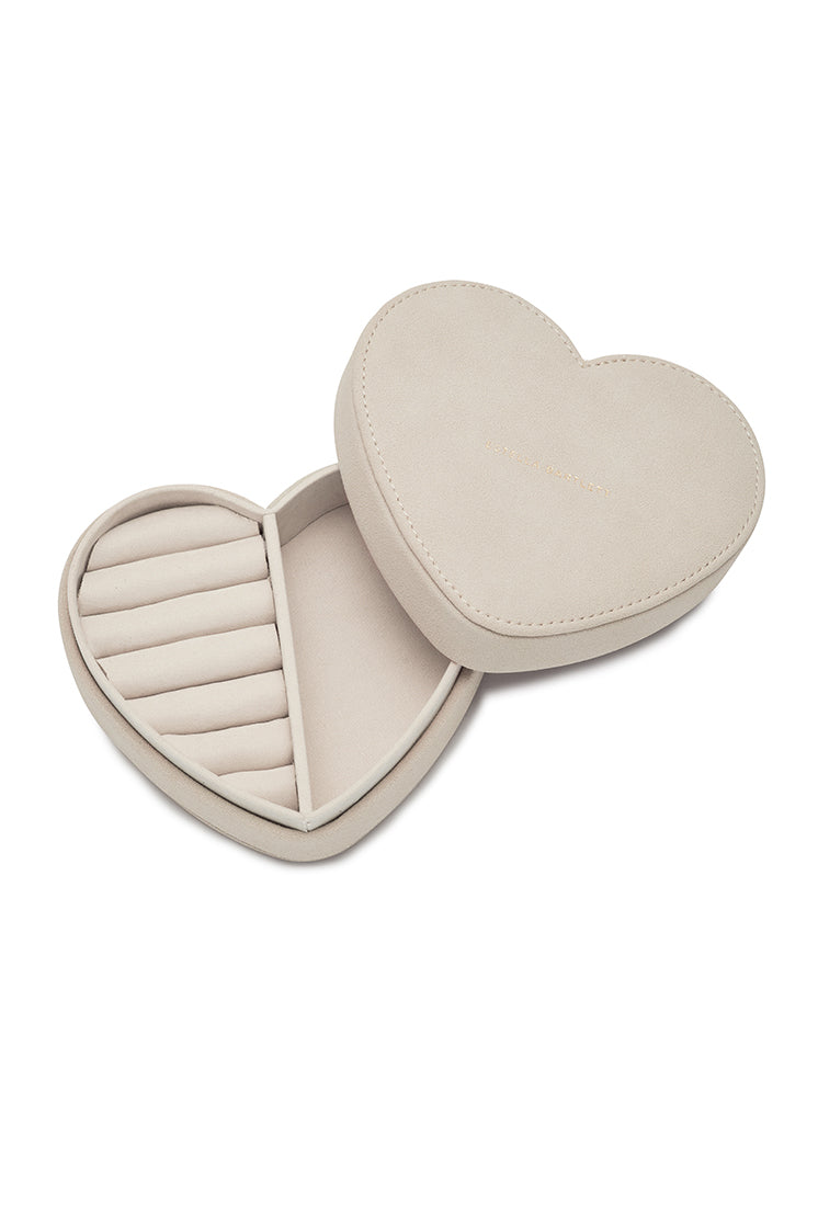 Elegant Heart-Shaped Jewelry Box for Women - Perfect for Necklaces, Rings & Earrings - Romantic Gift for Valentine's Day, Anniversary & Special Occasions