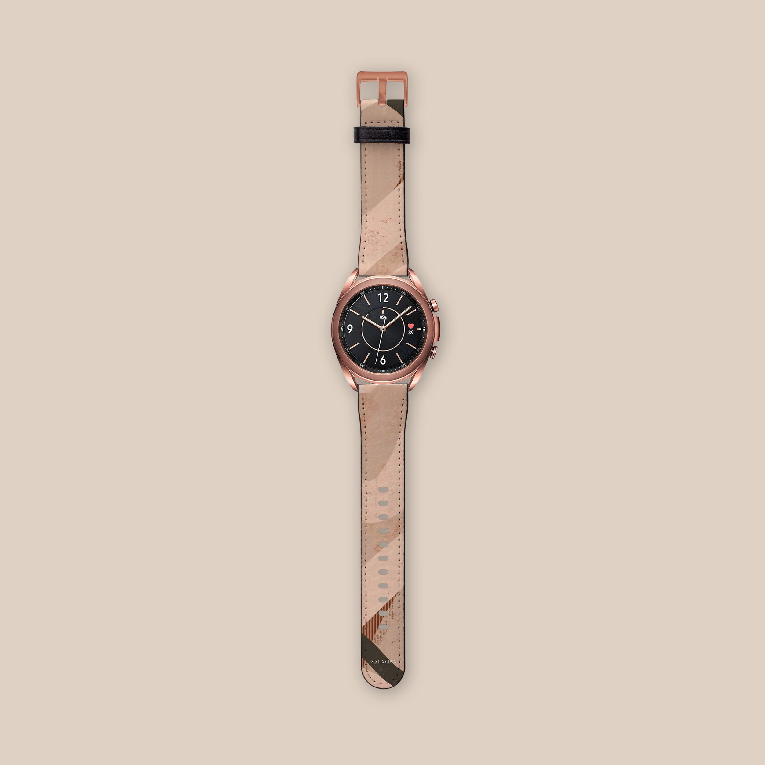 Organic Beige Galaxy Watch Band - Soft & Durable Replacement Strap for Samsung Galaxy Watch - Perfect for Workouts, Running & Everyday Wear