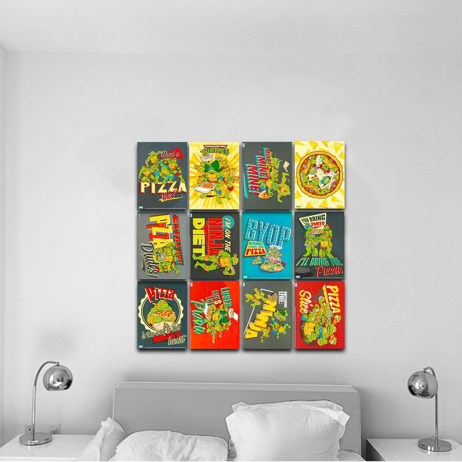 Nickelodeon Teenage Mutant Ninja Turtles Poster Set - 12 TMNT Wall Art Prints for Boys Bedroom Decor, Kids Room Posters, Teenage Mutant Ninja Turtles Themed Room Accessories | Perfect for Birthday Gifts, Playroom Decor & TMNT Fans Collection