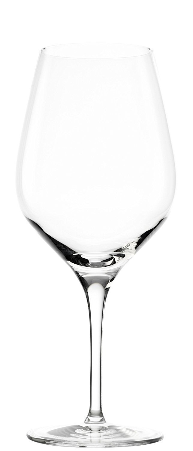 Premium Stolzle Exquisit 6-Piece Bordeaux Wine Glass Set - Elegant Crystal Stemware for Red Wine Tasting, Dinner Parties & Home Entertaining