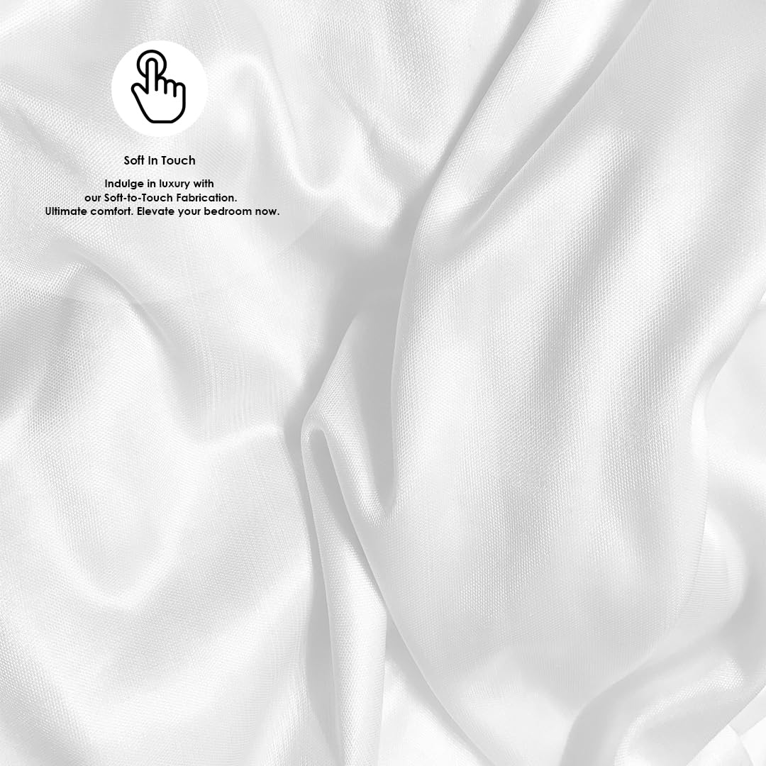 Premium White Easy Care Valance Super King Size Fitted Sheets - Ultra Soft Cotton Polyester Blend Bed Skirt for Luxurious Comfort | Perfect for Master Bedrooms, Guest Rooms & Hotel Decor