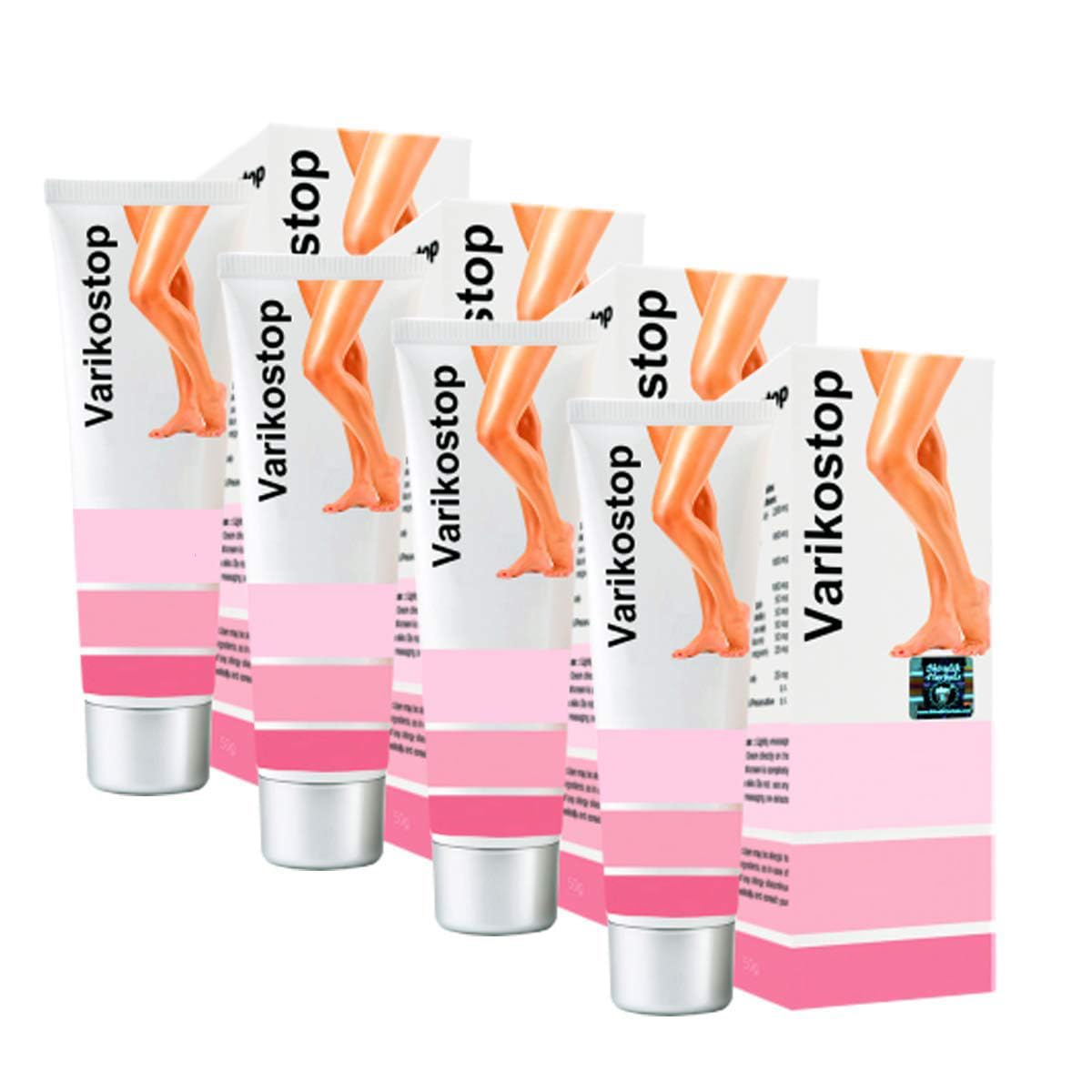 Varikostop Varicose Vein Relief Cream - Pack of 4 | Fast-Acting Leg Circulation Support | For Swollen, Tired Legs & Spider Veins | Home & Travel Use