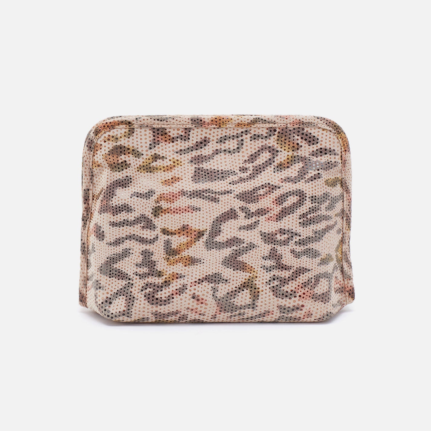 Stylish Printed Leather Cosmetic Pouch for Women | Summer Safari Design | Perfect for Travel, Makeup Storage & Everyday Essentials