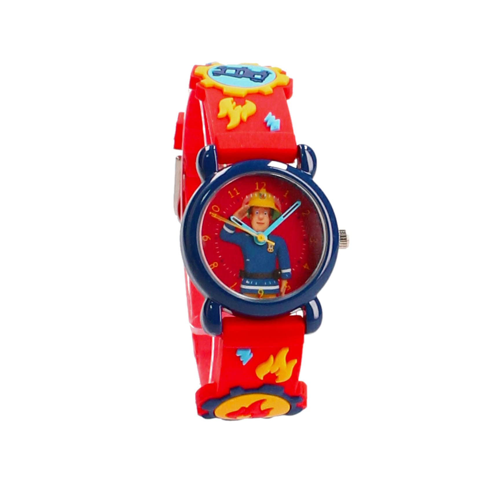 Fireman Sam Unstoppable Hero Kids Watch - Red Adjustable Wristband, Durable Digital Watch for Boys & Girls - Perfect for School, Playtime & Outdoor Adventures