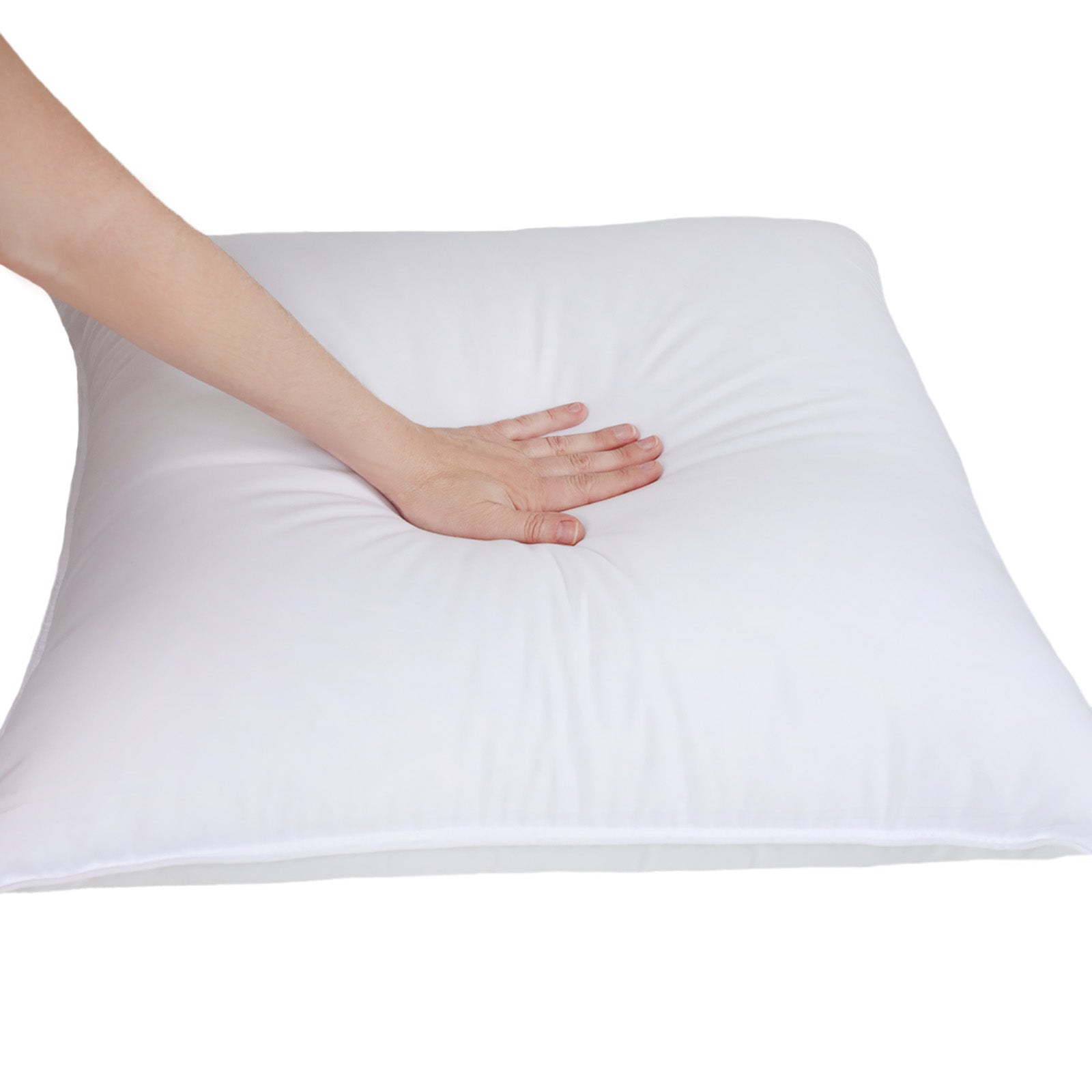 Premium Down Alternative Brushed Microfiber Euro Pillow Set - Hypoallergenic & Ultra Soft (Set of 2 or 4) - Perfect for Bedroom Decor, Guest Rooms & Cozy Reading Nooks