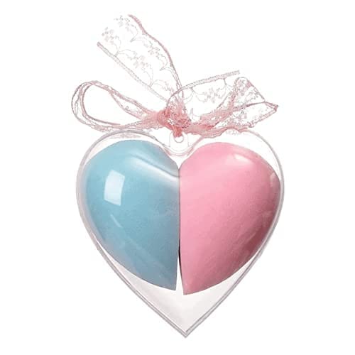Lakyou Glow 2-in-1 Beauty Blender - Super Soft Heart-Shaped Makeup Sponge for Flawless Foundation & Contouring | Perfect for Liquid, Cream & Powder Cosmetics | Professional Makeup Application & Blending Tool