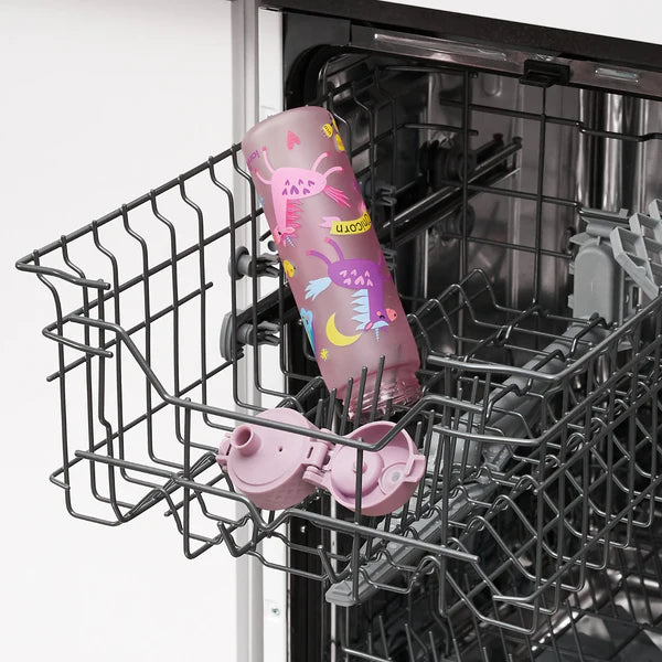 Ion8 Slim Water Bottle - Leak Proof, BPA Free, 500ml, Unicorn Purple - Perfect for Gym, Hiking & School Hydration