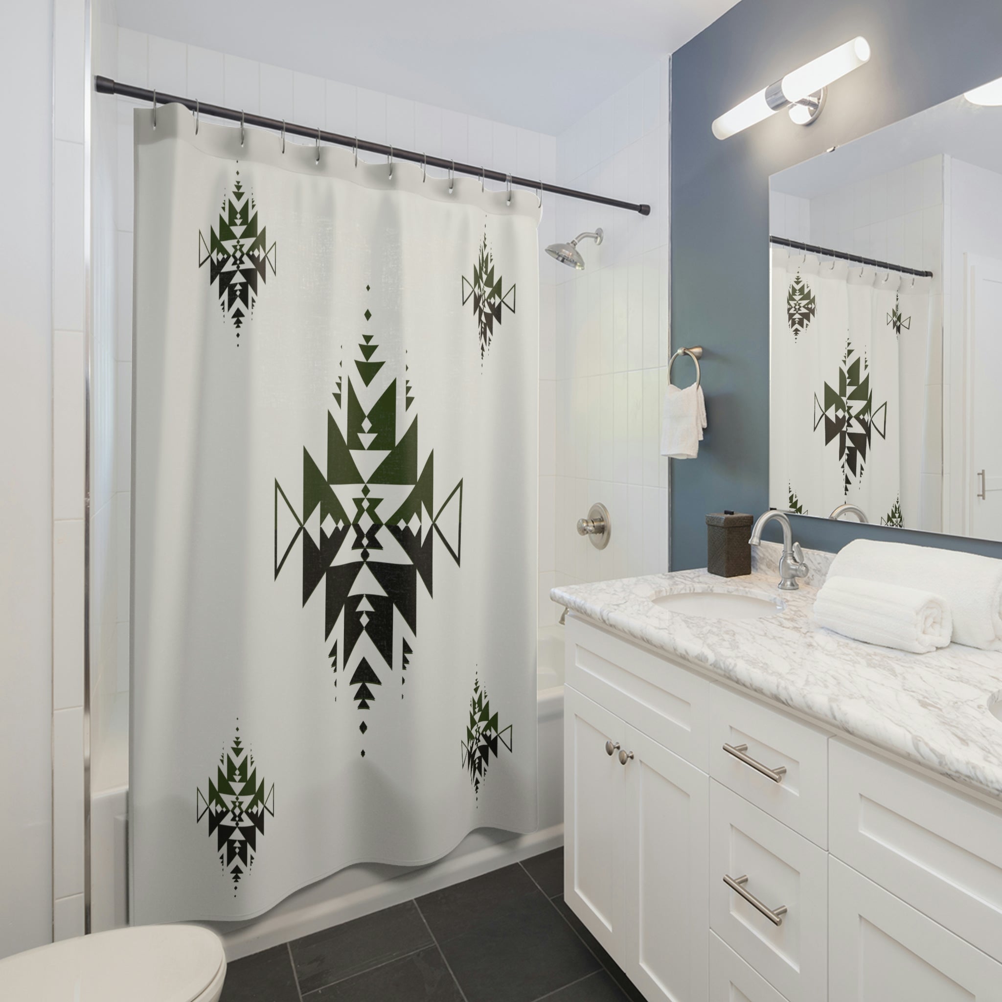 Southwestern Sand Dune Valley Shower Curtain - Wrinkle-Resistant Polyester Fabric for Bathroom Decor | Perfect for Desert Theme & Boho Style Bathrooms