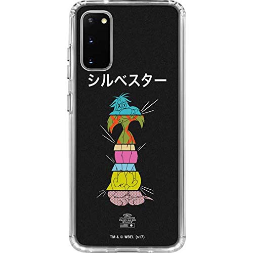 Official Warner Bros Sylvester The Cat Clear Phone Case for Samsung Galaxy S20 - Durable Protective Cover with Sliced Juxtapose Design - Perfect for Everyday Use, Work & Travel