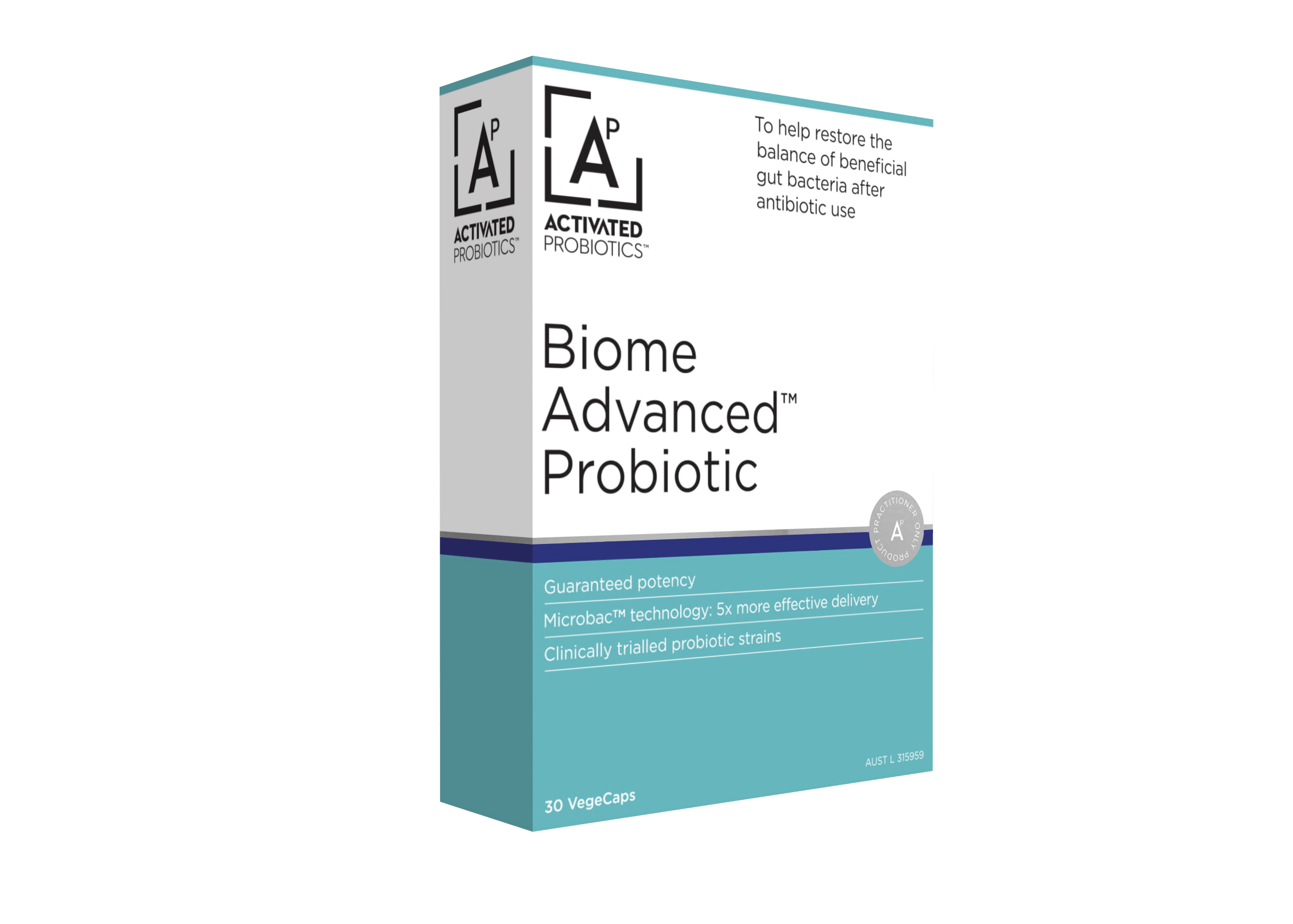 Activated Probiotics Biome Advanced - 60 Billion CFU Gut Health Supplement for Digestion & Immune Support - Daily Probiotic for Women & Men - Use for Travel, Antibiotic Recovery & Bloating Relief