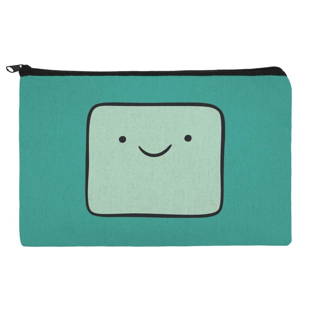Adventure Time BMO Head Makeup Bag - Waterproof Cosmetic Organizer Pouch for Travel, Gym & Daily Use - Perfect for Makeup Brushes, Toiletries & Accessories