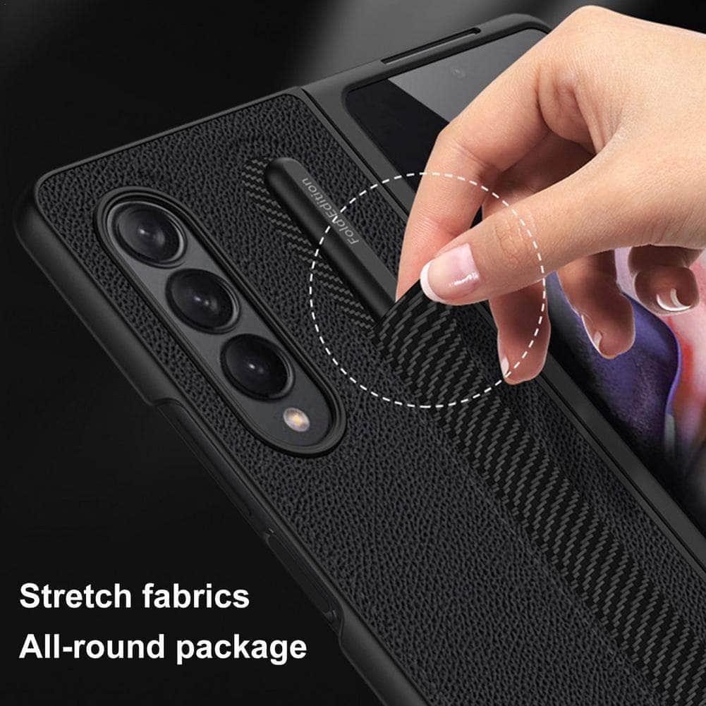 Samsung Galaxy Z Fold 3 S Pen Holder Case with Slot - Premium Protective Cover for Note Taking & Productivity