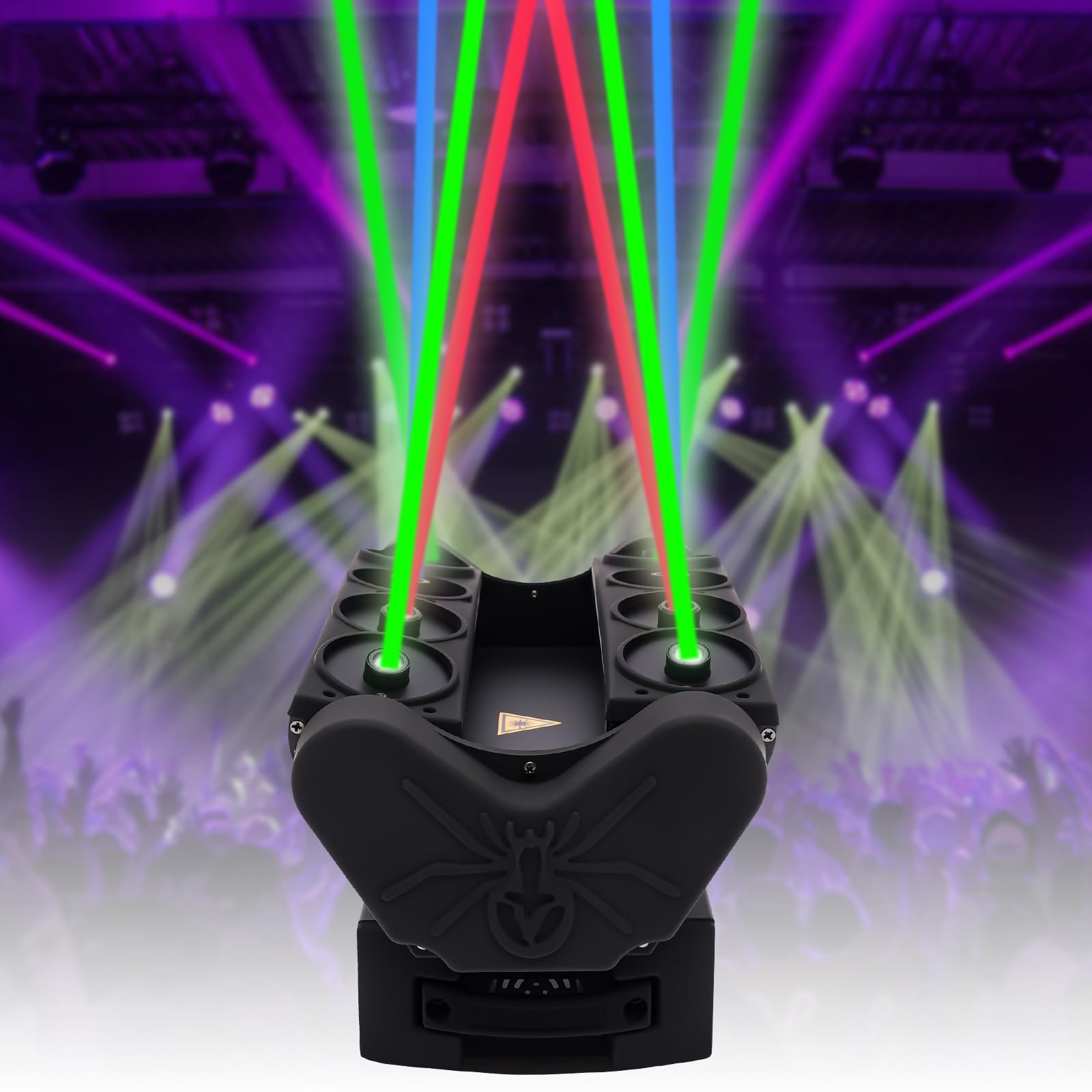 RGB DMX Moving Head Beam Light - 8 Eye Bar Light for DJ, KTV, Club & Stage - Sound Activated Party Lighting (110V) | Perfect for Weddings, Concerts, Festivals & Nightclub Events