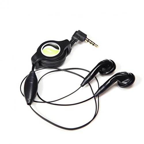 Retractable Wired Earbuds with Microphone for Motorola Moto G7 - 3.5mm Hands-Free Headphones for Calls, Music & Gaming - Perfect for Commuting, Workouts & Office Use