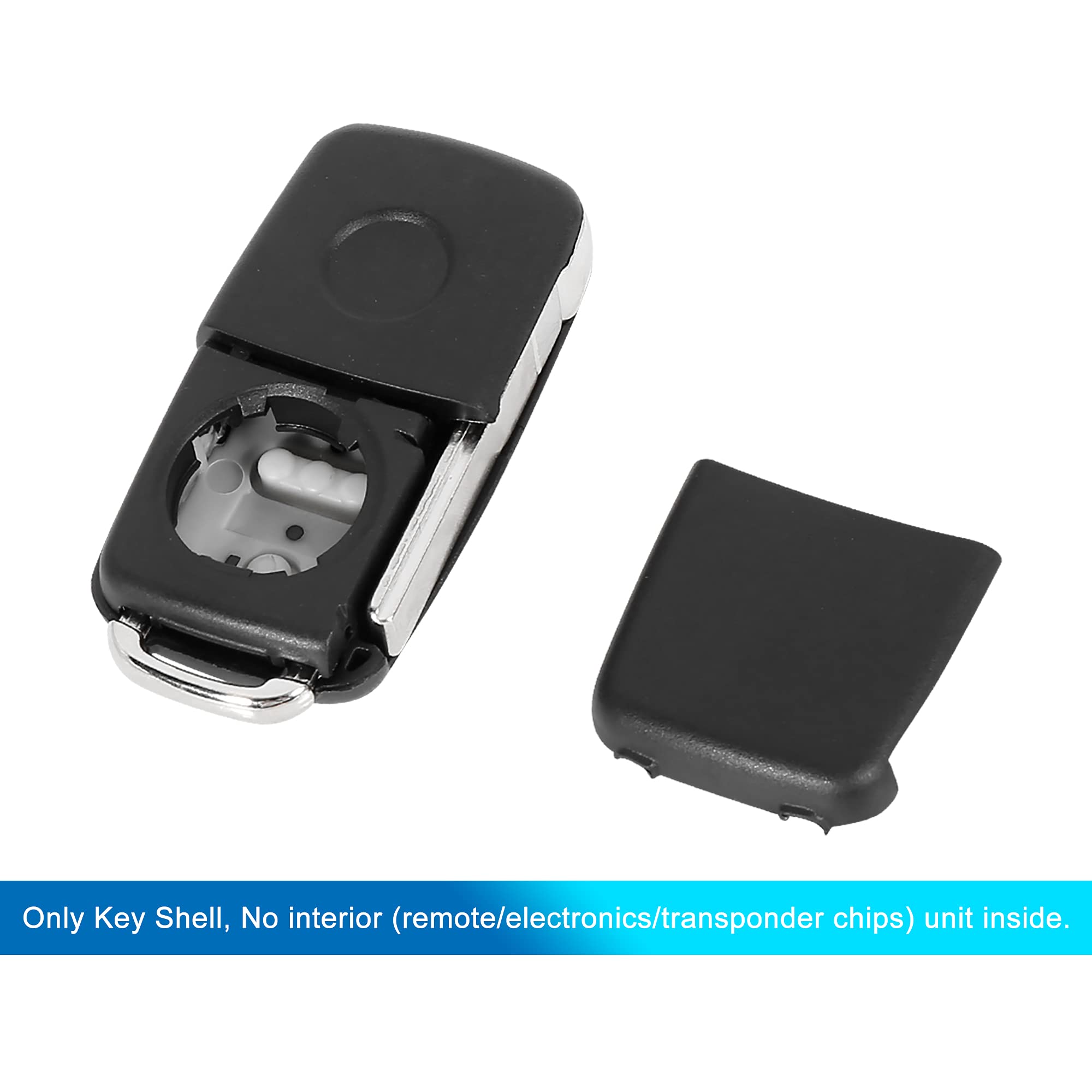 Original Title: uxcell Car Replacement Uncut Blade Flip Fob Remote Key Case for VW Transporter Polo Golf 2 Key Button Black   Optimized Title: **VW Key Fob Replacement Case - Compatible with Transporter, Polo, Golf 2 - Uncut Blade Flip Remote Key Shell (Black) - Durable & Easy to Install for Car Key Protection**    Usage Scenarios: **Perfect for replacing damaged key fobs, upgrading your car key appearance, or as a spare key case for Volkswagen vehicles.**