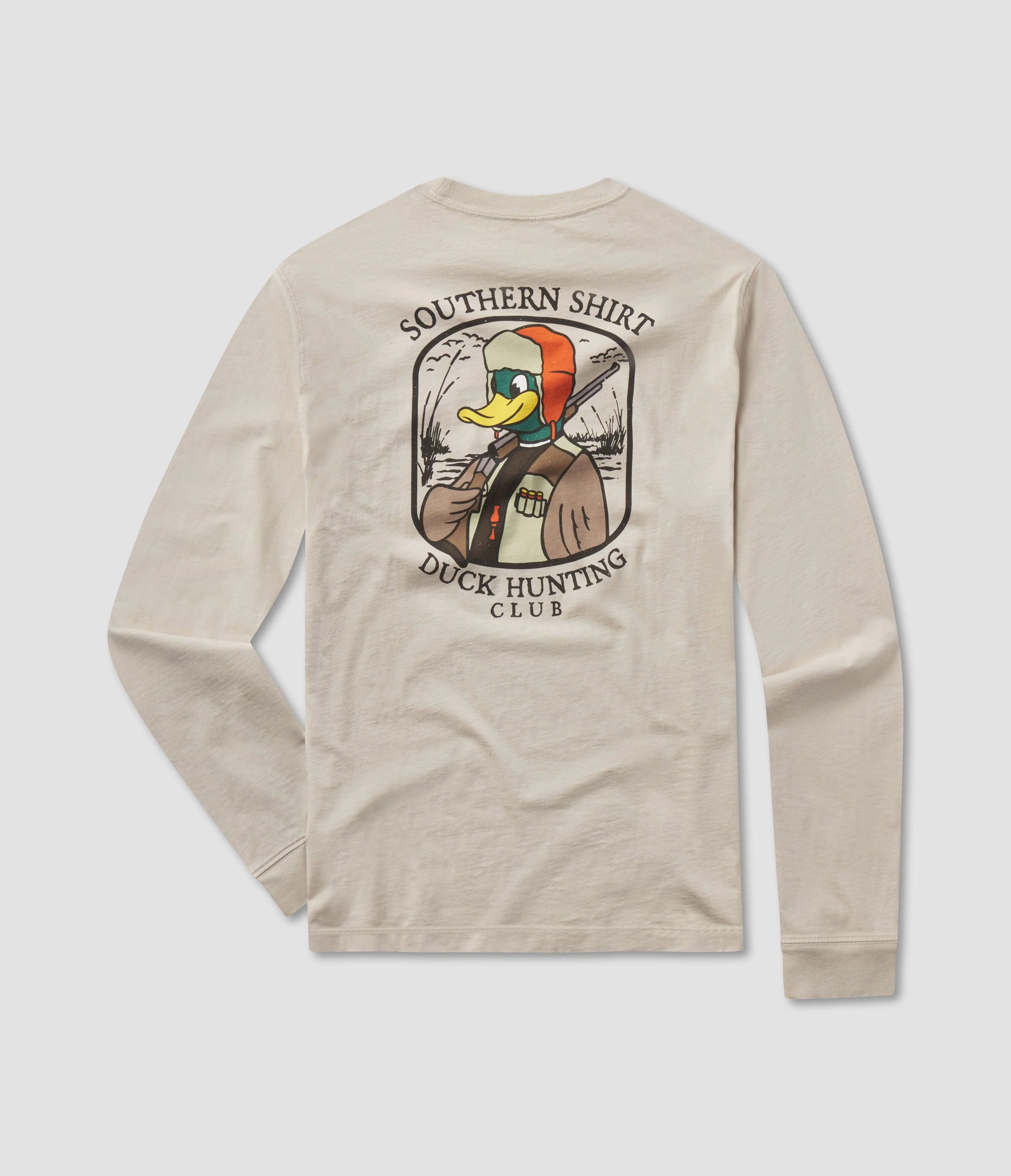 Southern Shirt Co. Men's Duck Hunting Long Sleeve T-Shirt - Camo Camouflage Print, Moisture Wicking, Quick Dry - Perfect for Hunting, Outdoor Adventures & Casual Wear