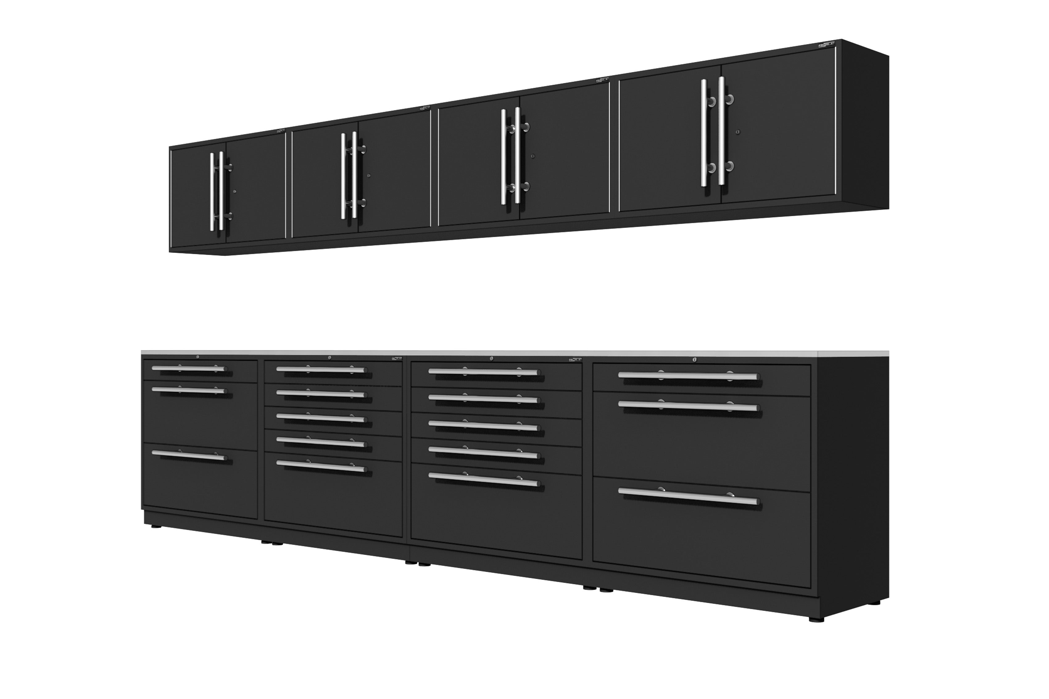 ProSlat LUX 160 Preconfigured Wall Panel System - Garage Storage & Organization Solution for Tools & Equipment - Perfect for Home Workshops, Garages & Commercial Spaces