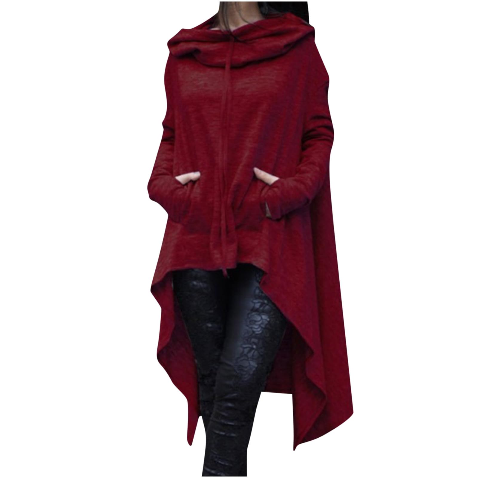 Women's Gothic Oversized Hooded Sweatshirt - Long Sleeve Turtleneck Y2K Graphic Pullover for Fall 2023 | Cute Streetwear Fashion | Perfect for Halloween, Casual Outfits & Layering in Cool Weather