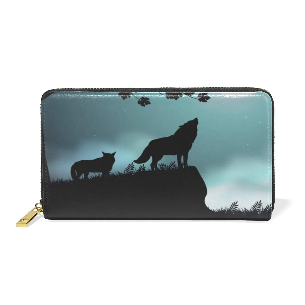 Premium Genuine Leather RFID Blocking Wallet for Women - One Bear Zipper ID Credit Card Cash Holder Travel Purse Wristlet Bag (Ideal for Daily Use, Business Travel & Gift Giving)
