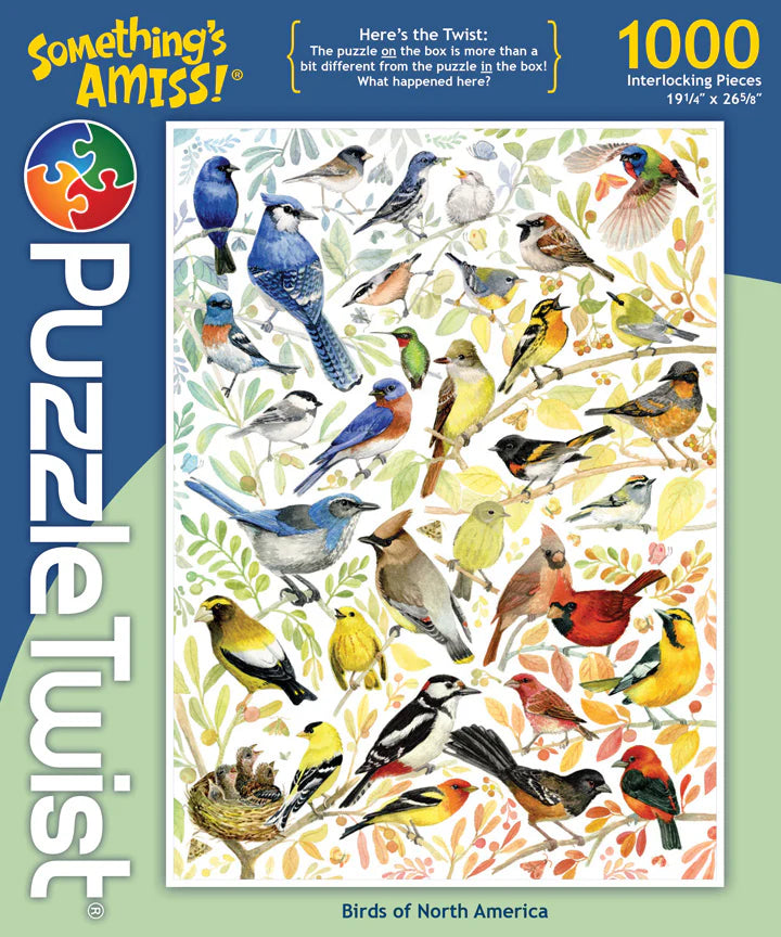 Birds of North America 1000 Piece Jigsaw Puzzle – Fun & Challenging Wildlife Puzzle for Adults & Families – Perfect for Relaxation, Education & Home Decor