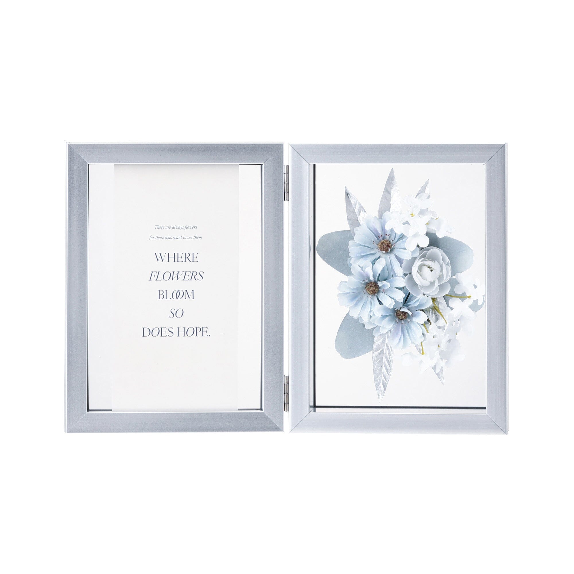 Blue Art Flower Frame - Elegant Wall Decor for Home, Office & Wedding | Perfect for Living Room, Bedroom & Event Decoration