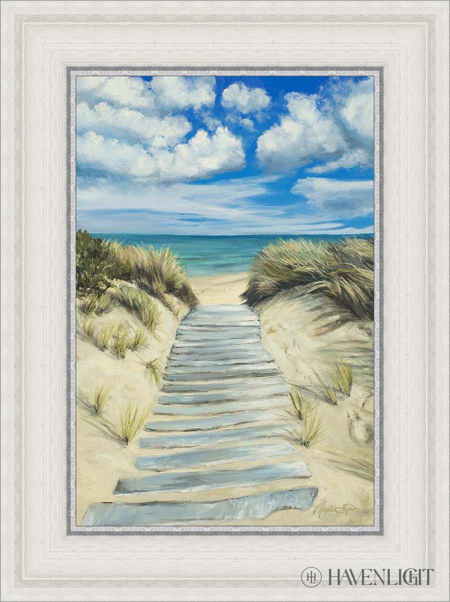 Seaside Decor - Handcrafted Broken Path Mosaic Art Piece for Home & Garden Wall Decor | Perfect for Beach House, Coastal Living Room, or Outdoor Patio