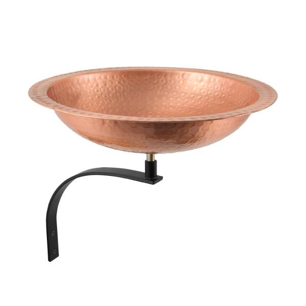 Handmade Hammered Solid Copper Birdbath Bowl - Outdoor Garden Decor for Birds - Perfect for Backyard, Patio, and Wildlife Habitat